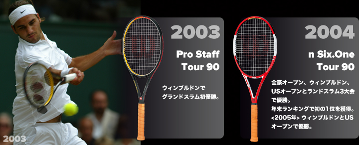 縦糸WilsonNatun six one tour 90  Federer 世界2000本限定版