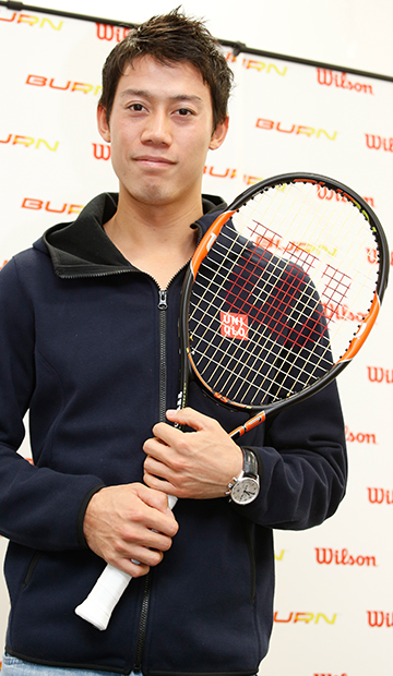 Wilson WebMagazine (ウイルソン ウェブ マガジン) :: PRODUCTS :: 2014年を沸かせた錦織がラケットをチェンジ!!  錦織のさらなる進化をサポートするBURN 95!